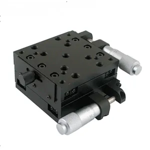 Manual XY Slide Table High Accuracy Cross Roller Sliding Stage Large Load Capacity for Optical Equipments